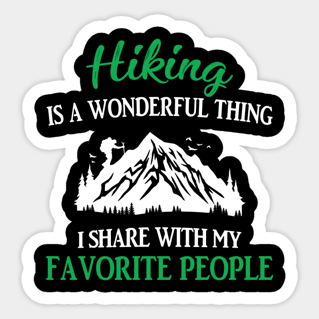 Hiking Is A Wonderful Thing Sticker by Terryeare